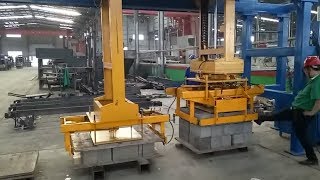 Automatic gantry cuber machine block pallet separator palletizing system for brick production line