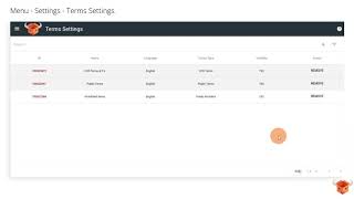 Terms & Conditions Settings | Shipox