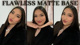 FLAWLESS MATTE BASE MAKEUP TUTORIAL - BEGINNER FRIENDLY