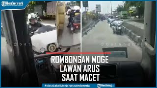 Viral Video Rombongan Moge Lawan Arus Saat Macet di Jalur Pantura Batang