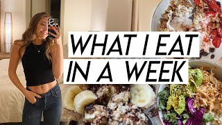 WHAT I EAT IN A WEEK | realistic, balanced, and healthy-ish meals!