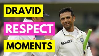Most respectful moments of Rahul Dravid - An Emotional Tribute