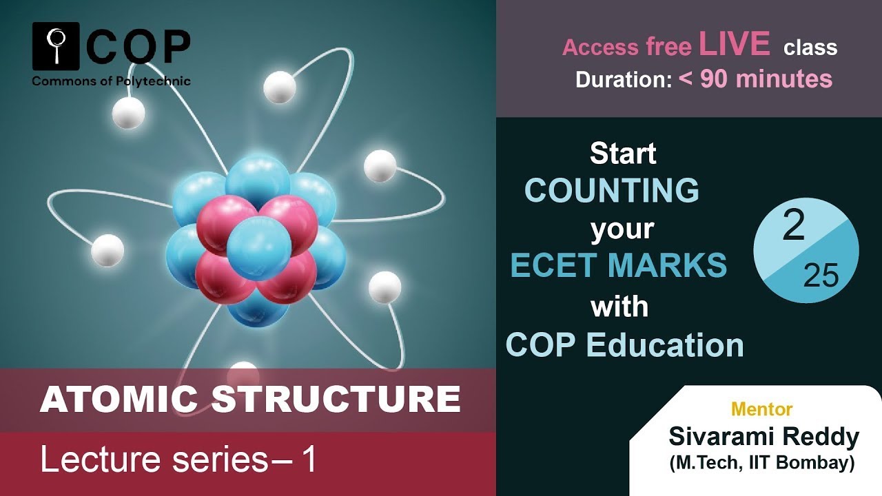 Atomic Structure Lecture 1 Youtube