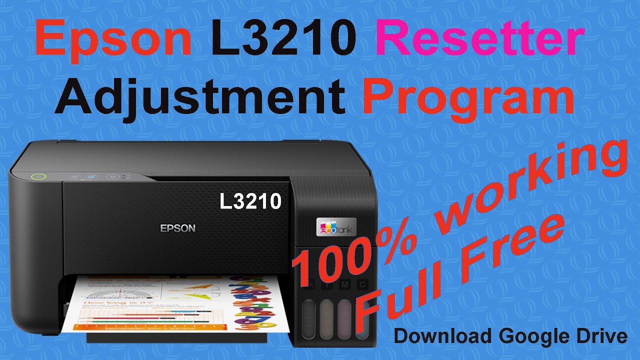 Epson L3210 Resetter| L3210| L3251| L3260| L5290 Resetter Adjustment ...