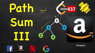 Path Sum iii | LeetCode 437 | C++, Java, Python