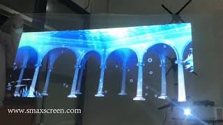 Large hologram gauze mesh screen for 3D holographic projection big show