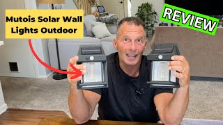 Mutois Solar Wall Lights Outdoor REVIEW