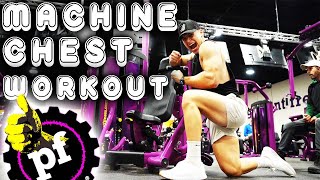 DOING A BEGINNER MACHINE CHEST WORKOUT AT PLANET FITNESS!