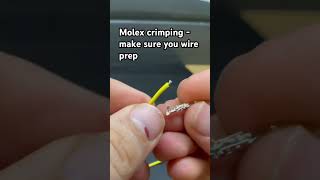 Molex crimping #molex #diy