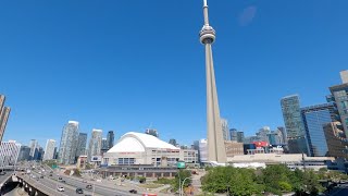 Downtown TORONTO Walk CN Tower to Scotiabank Arena home of Maple Leafs and Toron