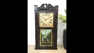 Clock Antique Wall Chime Sound GILBERT 1 Day Pendulum  | Item# 1599 - Adelaide Clocks