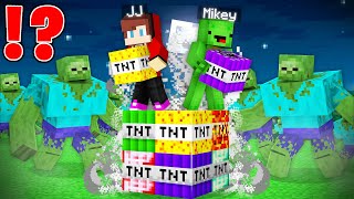 1000 MUTANT ZOMBIES vs OVERPOWERED TNT in Minecraft - Maizen JJ and Mikey