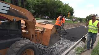 В Новосибирске продолжается ремонт тротуаров // \