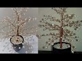 Diy-Pearl Wire Tree/Copper wire tree tutorial/how to make a pearl  tree