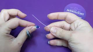 Tutorial: How to put on an Oticon hearing aid anchor "ear grip"