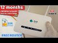 Go Telecom 5G/4G Router STC | 12 months unlimited prepaid internet subscription | 150Mbps Speed