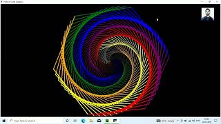 Turtle Programming in Python | Python Turtle Graphics Tutorial | Python Turtle | Rainbow Benzene