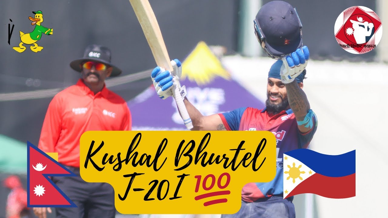 Kushal Bhurtel Century T20-I | First Century For Kushal Bhurtel - YouTube