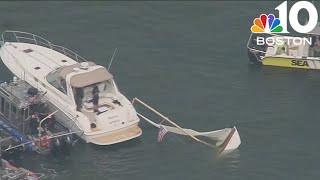 2 hurt in boat crash in Hingham Bay
