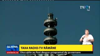 Taxa Radio-TV rămâne în vigoare