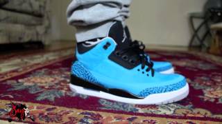 powder blue 3s on feet