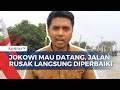 Presiden Jokowi akan ke Lampung, Ini Penampakan Jalan Sebelum dan Sesudah Perbaikan