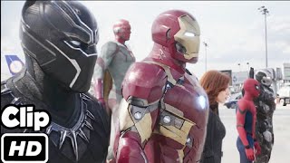 Team iron Man VS Team Cap in Hindi Airport Battle Scene HindiCaptain America Civ
