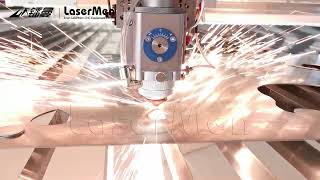 【LaserMen】Cutting 2mm carbon steel by Hybrid laser cutting machine