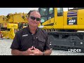 linder demonstrates new komatasu pc490hrd 11 high reach demolition excavator at d.h. griffin