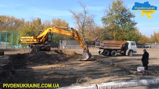 Розпочалася реконструкція багатофункціонального спортмайданчика на стадіоні \