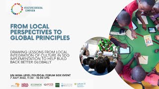 From local perspectives to global principles: Culture2030Goal side-event at HLPF 2022