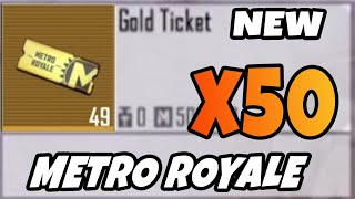 50 GOLD TİCKET - PUBG METRO ROYALE CHAPTER 24