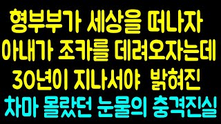 [오늘의사연] 형부부가 세상을 떠나자 아내가 조카를 데려오자는데 30년이 지나고 그선택의 결과가 드러나는데.. 라디오드라마 사연읽어주는남자 442