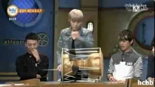 BAP Himchan playing traditional instruments funny cut