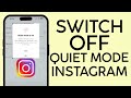 How to Switch Off Quiet Mode on Instagram (2023)