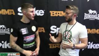 Darren O'Gorman post fight interview at BAMMA 26