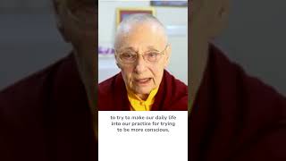 "More conscious, more aware, more spacious" - Jetsunma Tenzin Palmo