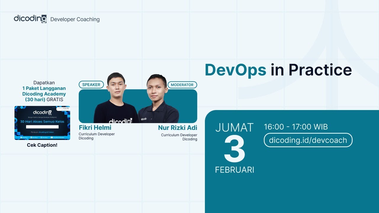 Dicoding Developer Coaching 82 Devops Devops In Practice Youtube