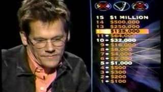 2/2 Kevin Bacon on celebrity millionaire