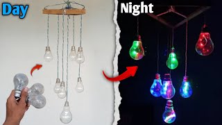 How to Make Chandelier.🔥how to make jhoomer. झूमर कैसे बनाते हैं | Decoration light💡|| 100w bulb.