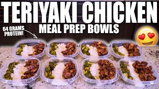 BODYBUIDING TERIYAKI CHICKEN MEAL PREP BOWLS | How To Meal Prep For The Week!