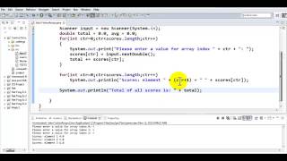 Java Tutorial - Working with Arrays Part 3