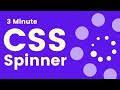 Building a CSS Loading Spinner in 3 Minutes