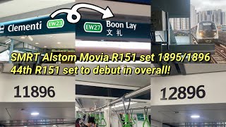 [44th R151 To Debut!/Faulty Ceiling Level Display] [SMRT] [895/896] 🟢 EW23 Clementi → EW27 Boon Lay