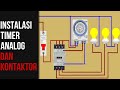 Timer Analog Panasonic TB38809NE7 and kontaktor installation wiring diagram