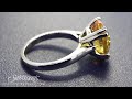 4.0 carat natural citrine solitaire gemstone ring lr7506 cit