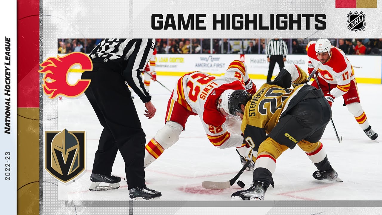 Flames @ Golden Knights 2/23 | NHL Highlights 2023 - YouTube