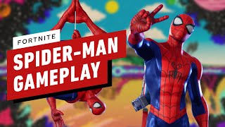 Fortnite Spider-Man Webslinger Victory Royale Gameplay