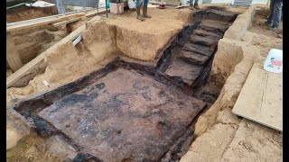 Excavation uncovers preserved wooden cellar from Roman period