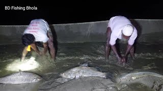 গভীর রাতে গজার বোয়াল কোড়াল শোল মাছ ধরা||Best Night Fishing Video